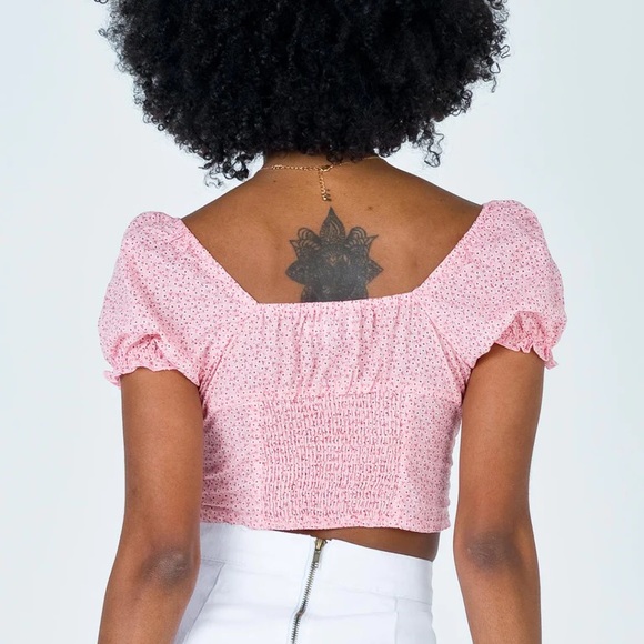 Princess Polly Laura Top Pink US4 - Picture 5 of 7